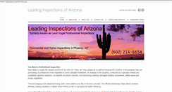 Desktop Screenshot of leadinginspectionsaz.com