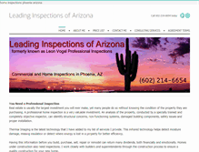 Tablet Screenshot of leadinginspectionsaz.com